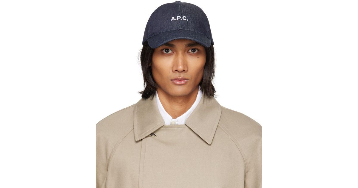 Hat A.P.C. Men color Indigo