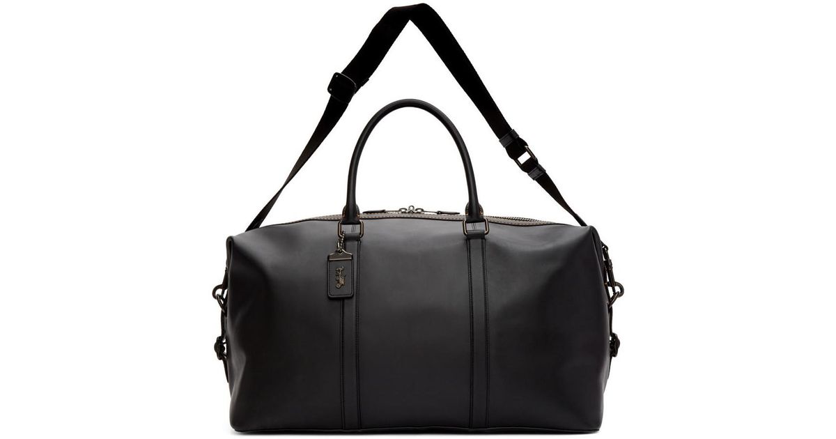 COACH Leather Black Metropolitain Duffle Bag for Men | Lyst