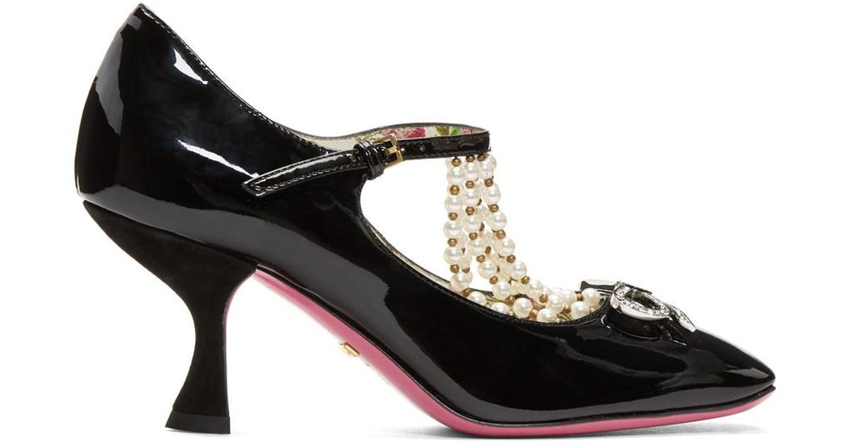 gucci pearl heels