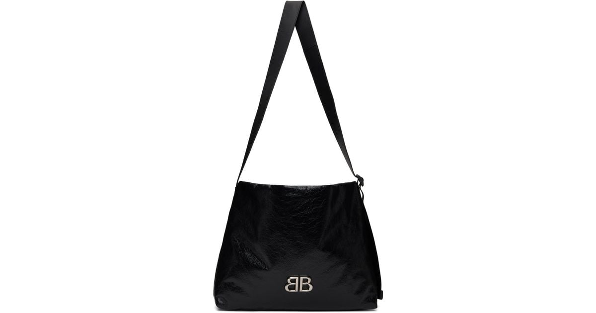 Balenciaga Monaco Small East-West Bag in Black for Men | Lyst