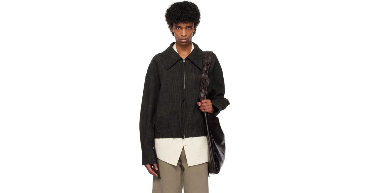 NULLUS Tie A Knot Jacket in Black for Men | Lyst