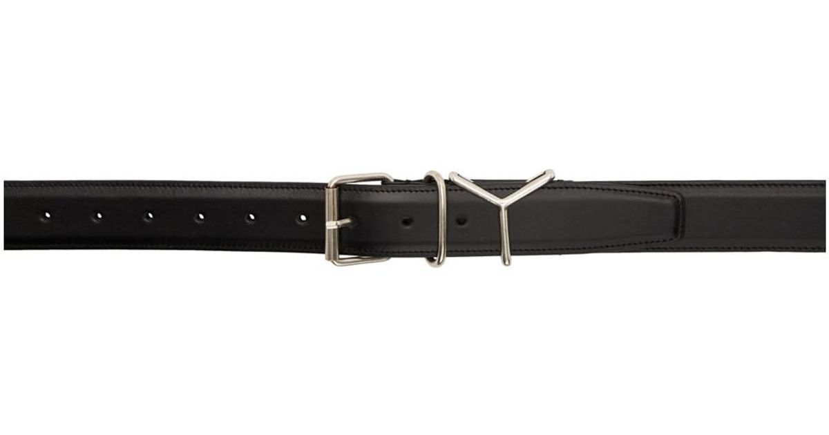 black plain belt