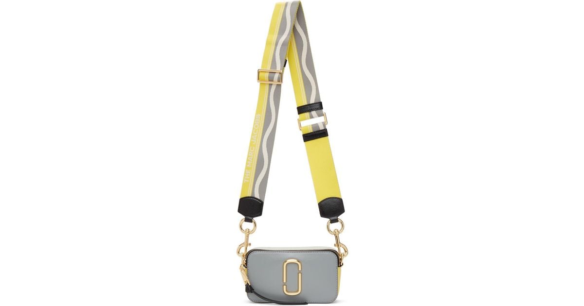 Marc Jacobs Snapshot in yellow leather and printed strap ref.466775 - Joli  Closet