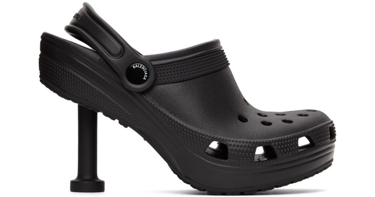 Balenciaga Rubber Crocs Edition Madame Heels in Black - Lyst