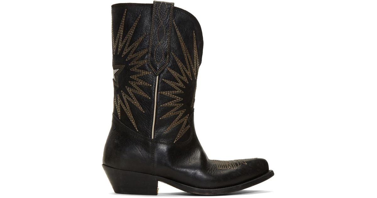 golden goose western booties