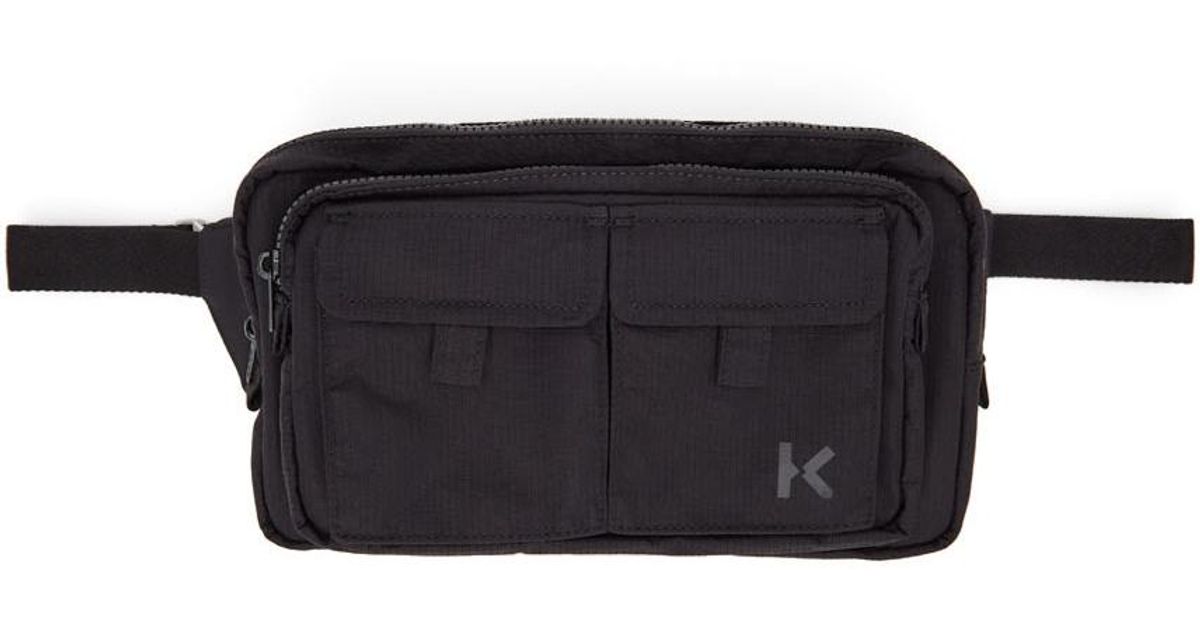 KENZO Synthetic Hybrid Expandable Belt Bag in Black Lyst