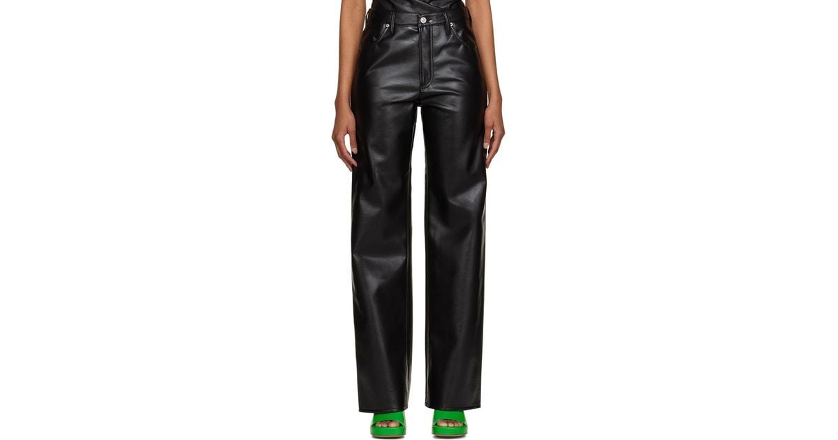 Citizens of Humanity Annina Leather Pants in Black | Lyst