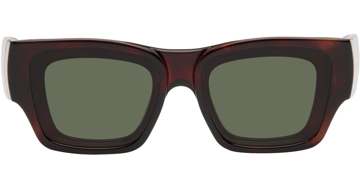 Late Ractangle Goggle Loewe Paula's Ibiza Goggle Rectangle Sunglasses in Black | Lyst
