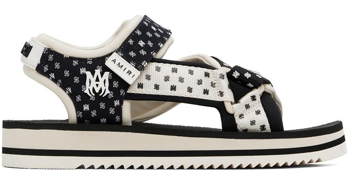 【AMIRI】男性 MA PAISLEY SANDAL サンダル AMFOSD1002-218 Amiri Off- 'Ma' Paisley Sandals in Black for Men | Lyst