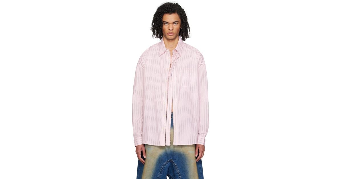 Y. Project Hook-eye Shirt in Pink for Men | Lyst
