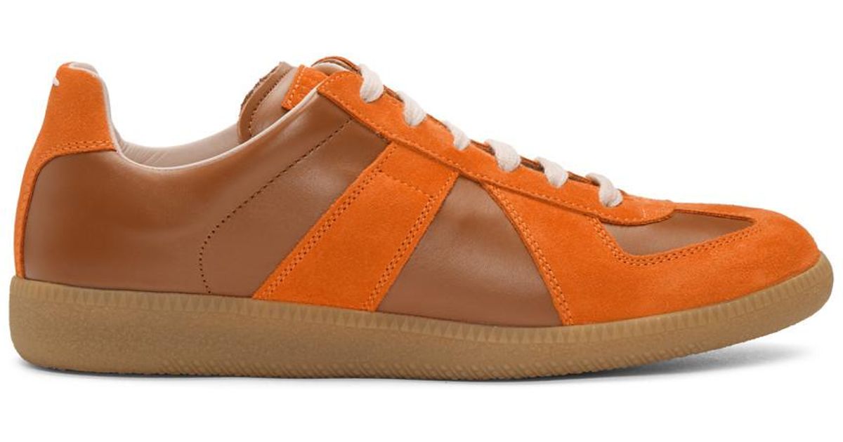 Maison Margiela Brown And Orange Replica Sneakers for Men