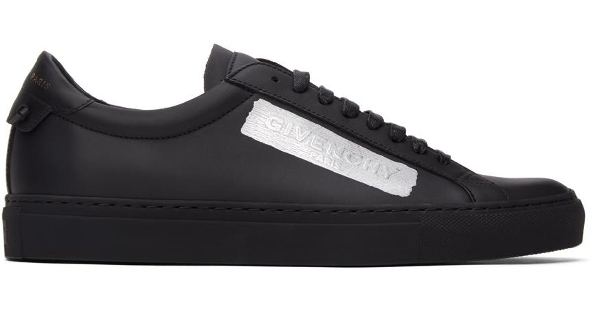 Givenchy Leather Black Latex Urban Knot Sneakers for Men - Lyst