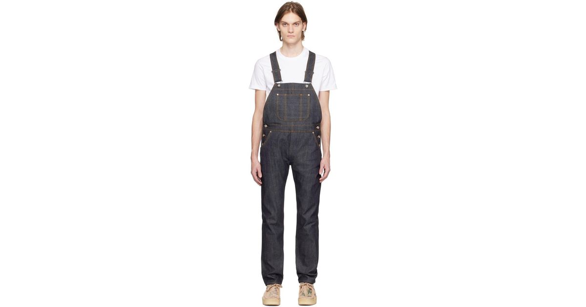 Naked & Famous Weird Guy Overalls in Black for Men Lyst