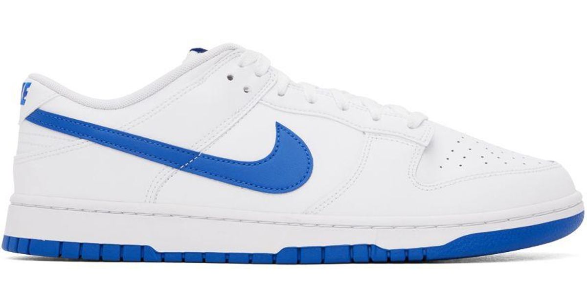 nike blue white and black shoes