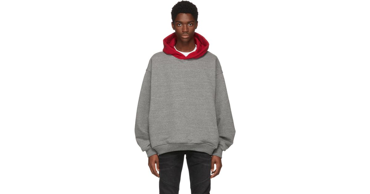 fear of god hoodie grey