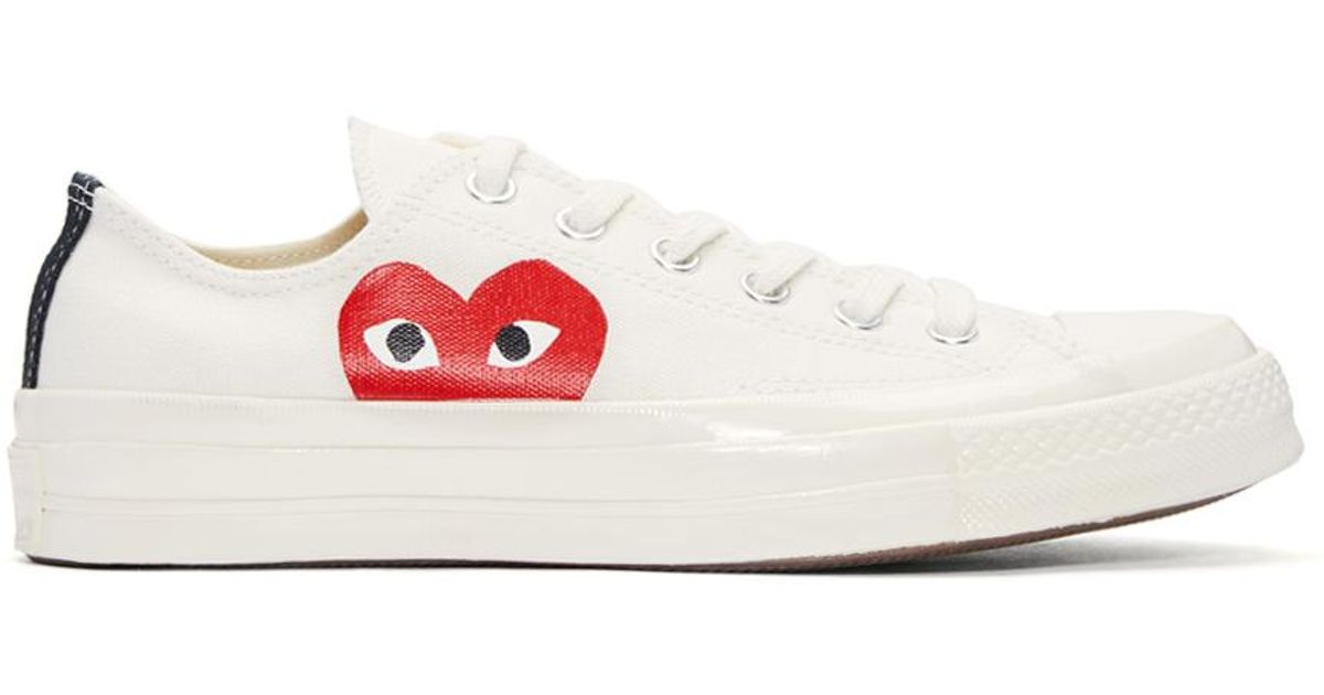 ivory half heart converse edition sneakers