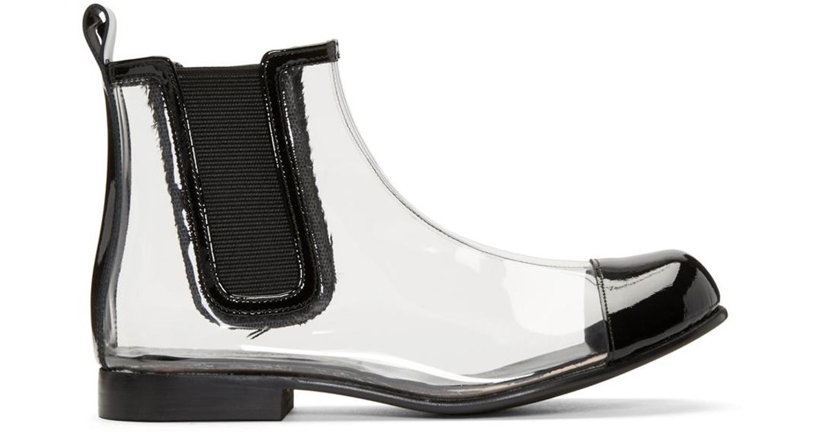 comme des garcons chelsea boots