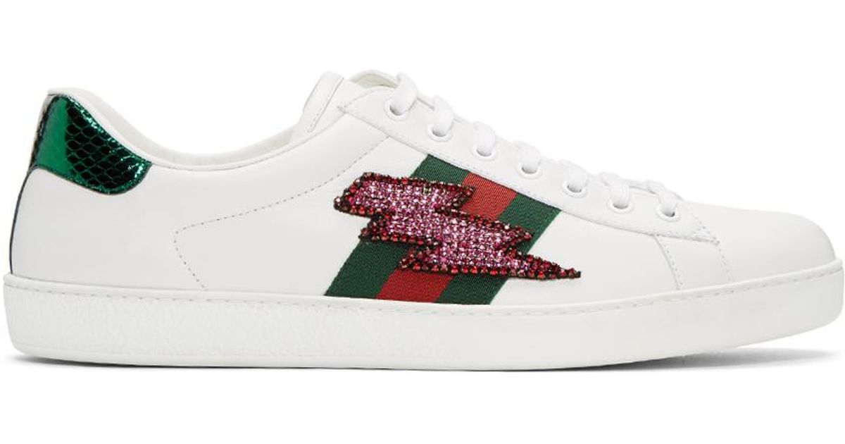 gucci lightning bolt sneakers