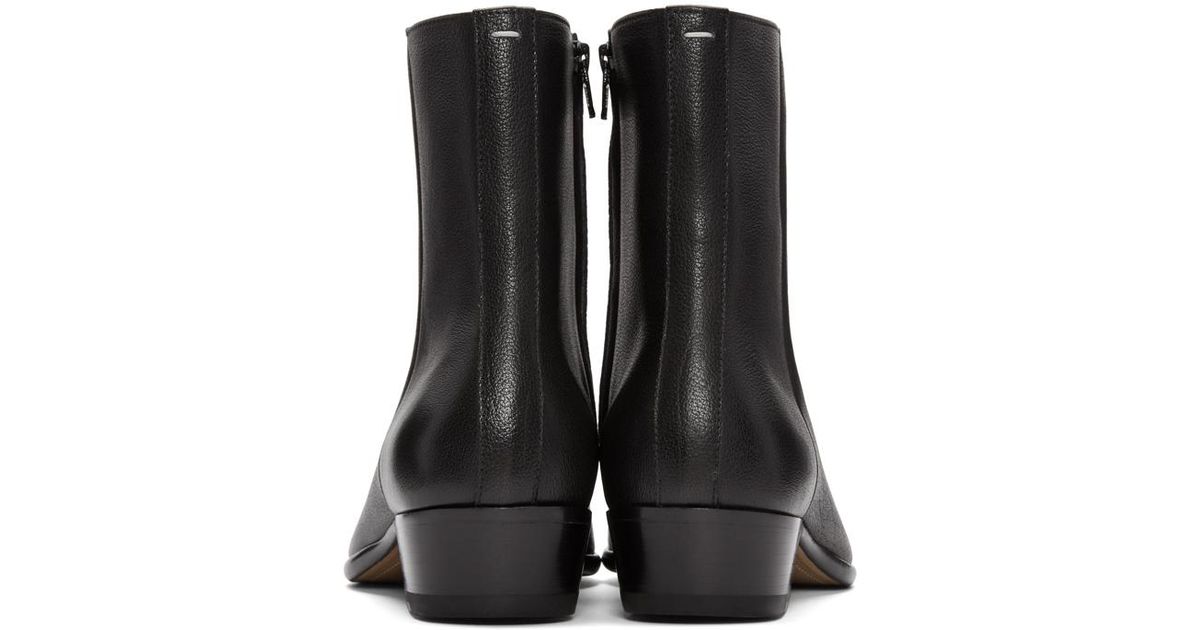 margiela cuban heel boots