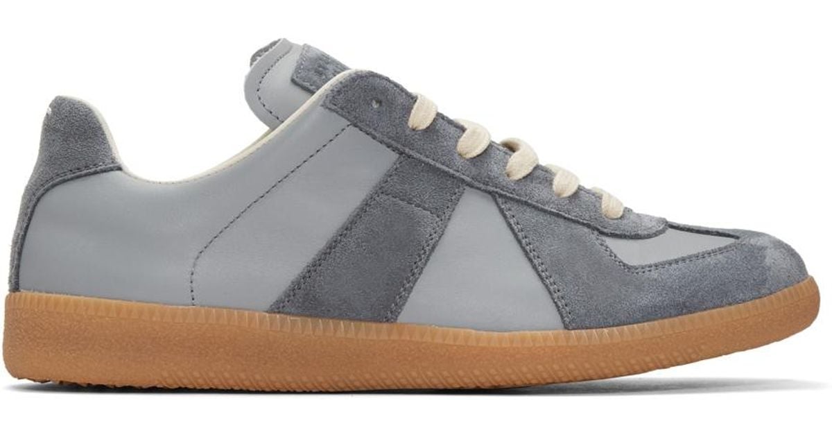 Maison Margiela Grey Replica Sneakers in Gray for Men Lyst
