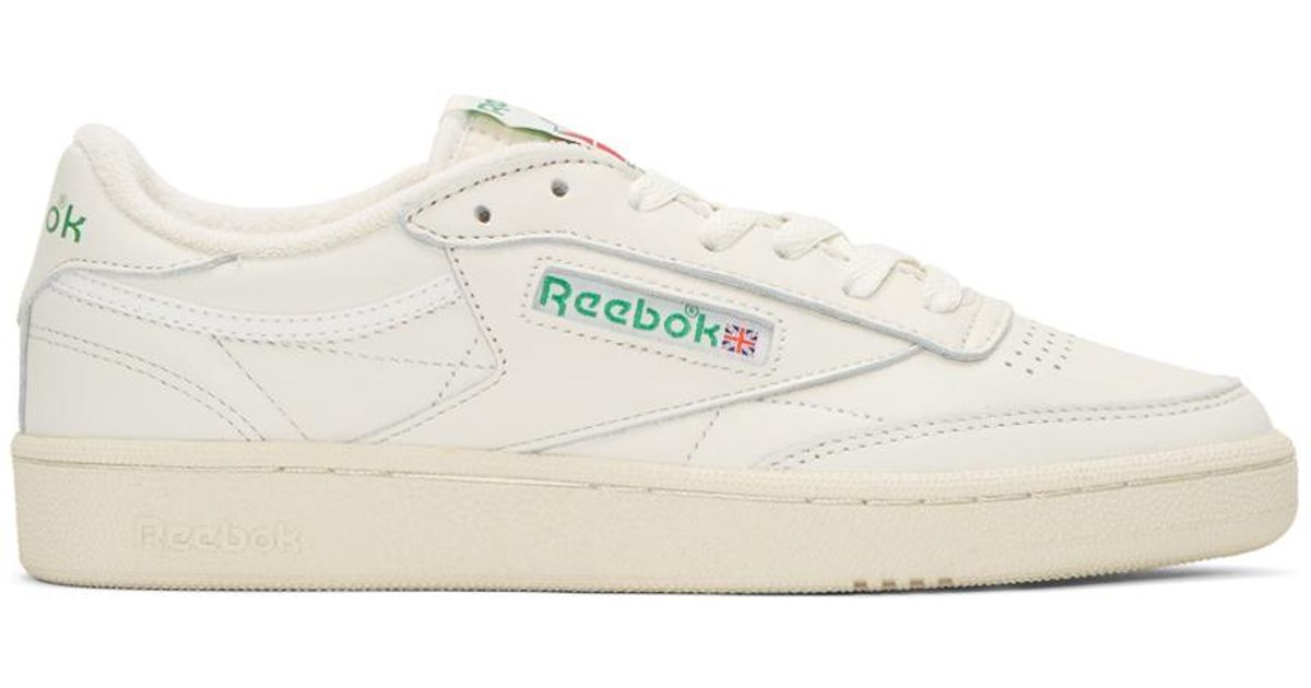 Reebok Leather Ivory Club C 85 Vintage Sneakers in White for Men | Lyst