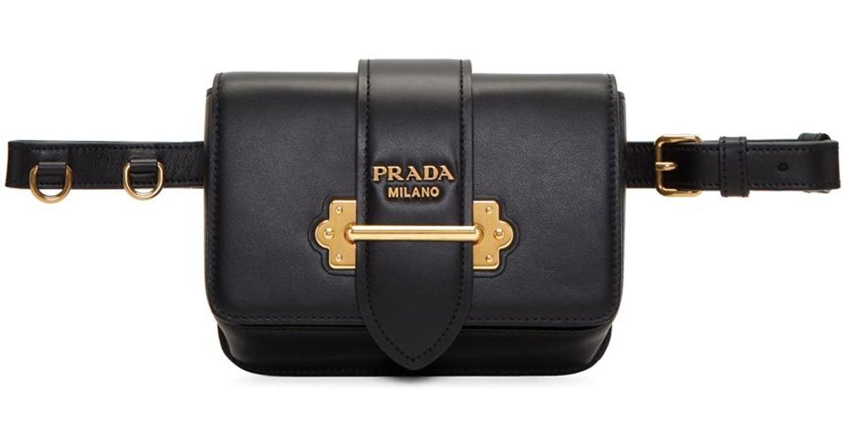 prada belt bag black