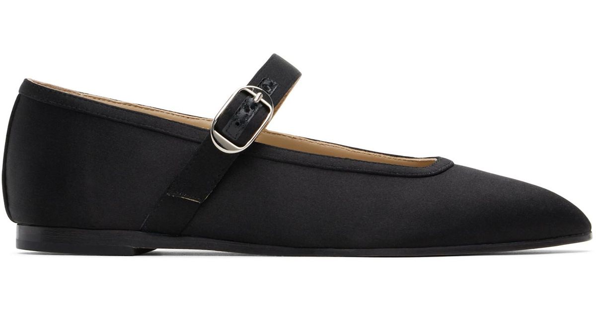 Le Monde Beryl Mary Jane Ballerina Flats in Black | Lyst