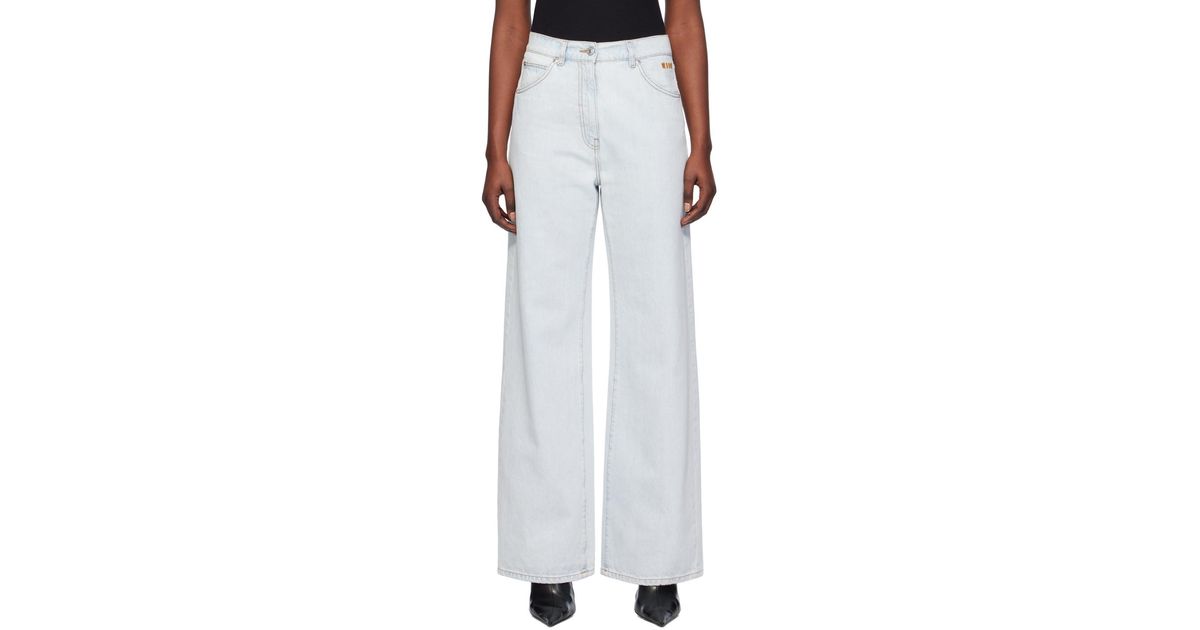 MSGM Blue Faded Jeans