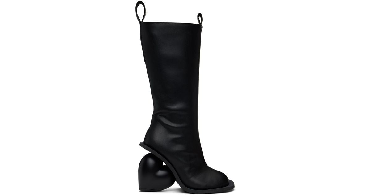 【関税込み】YUME YUME SSENSE限定 ブラック Love ブーツ Black Love Boots by YUME YUME on Sale