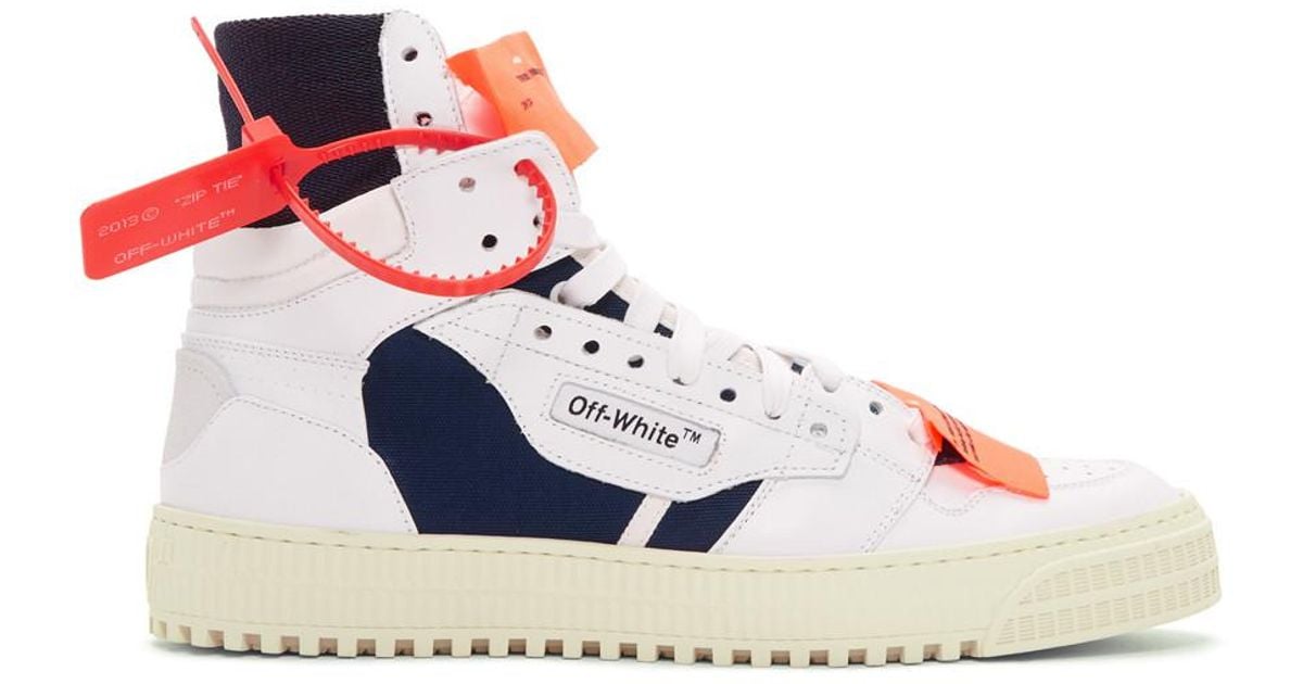 Off-White c/o Virgil Abloh Leather White And Blue Low 3.0 High-top ...