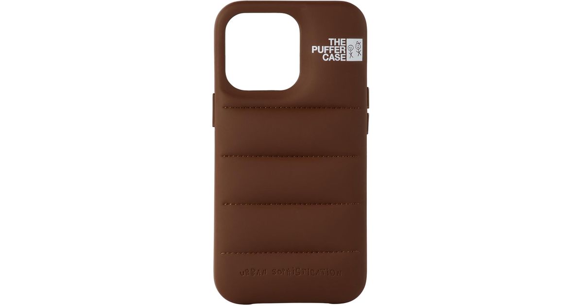 Urban Sophistication 'the Puffer' Iphone 13 Pro Case in Brown | Lyst