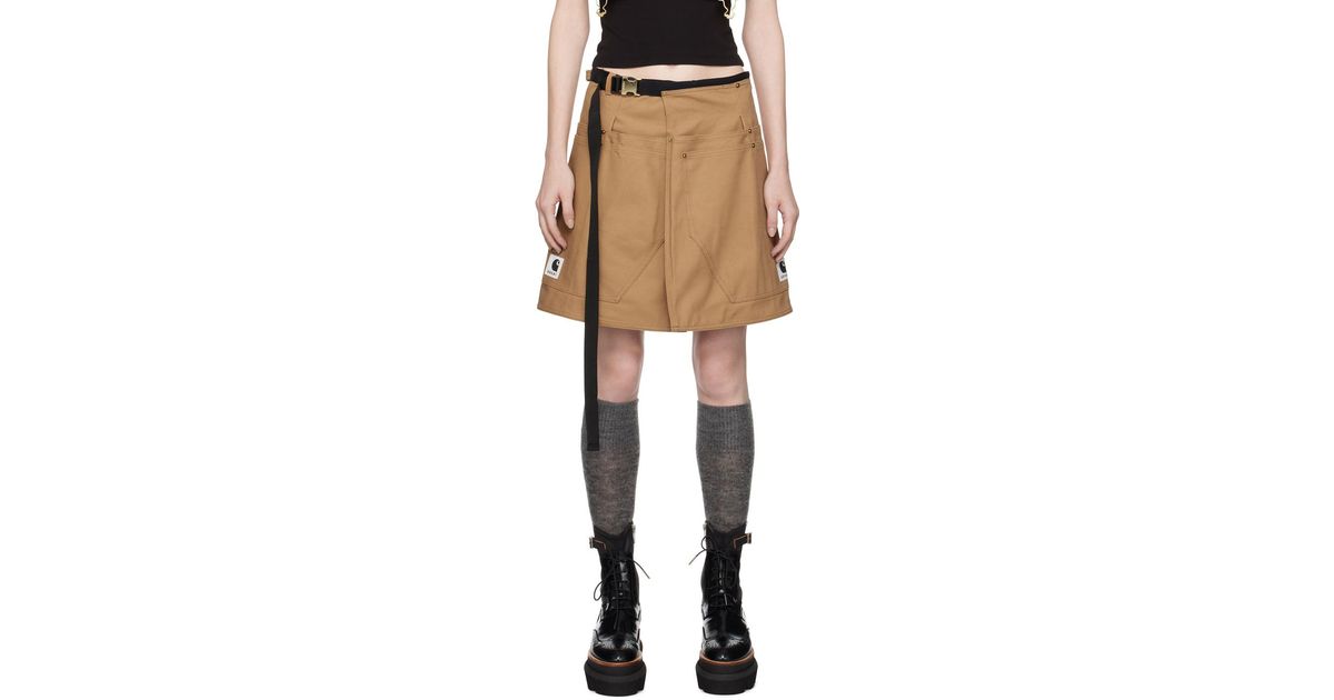 Mini-jupe édition carhartt wip Sacai en coloris Noir | Lyst