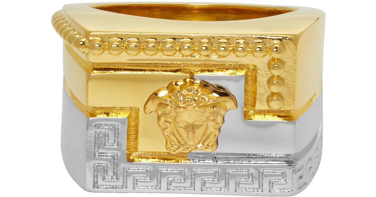 meander ring versace
