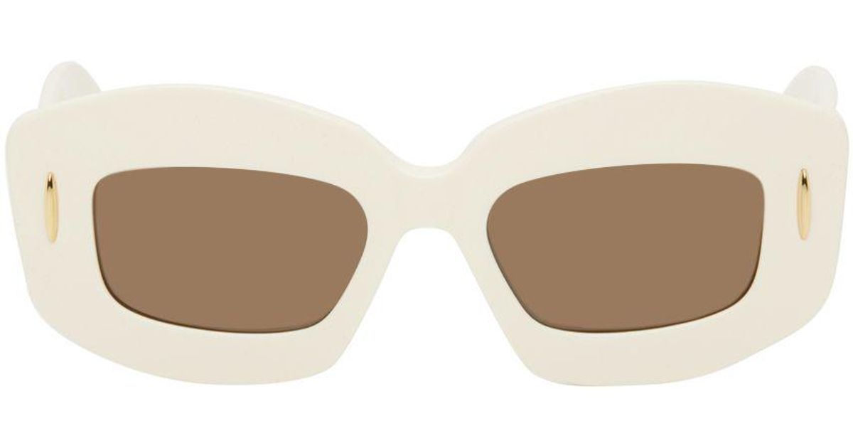 Loewe Offwhite Screen Sunglasses in Black Lyst