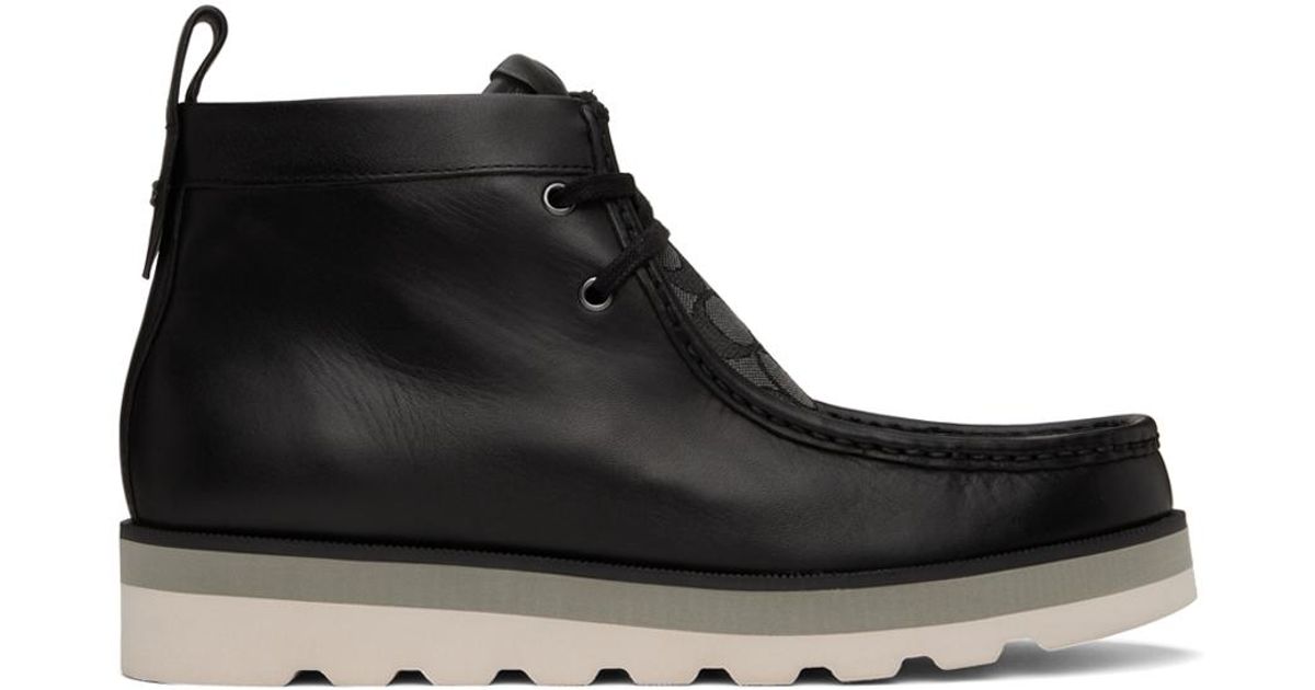 COACH Chukka Boots in Black for Men Lyst