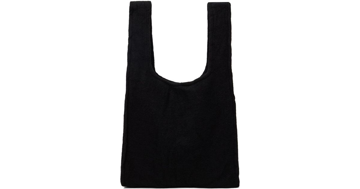 COMME DES GARÇON BLACK Black Wool Tweed Tote Lyst