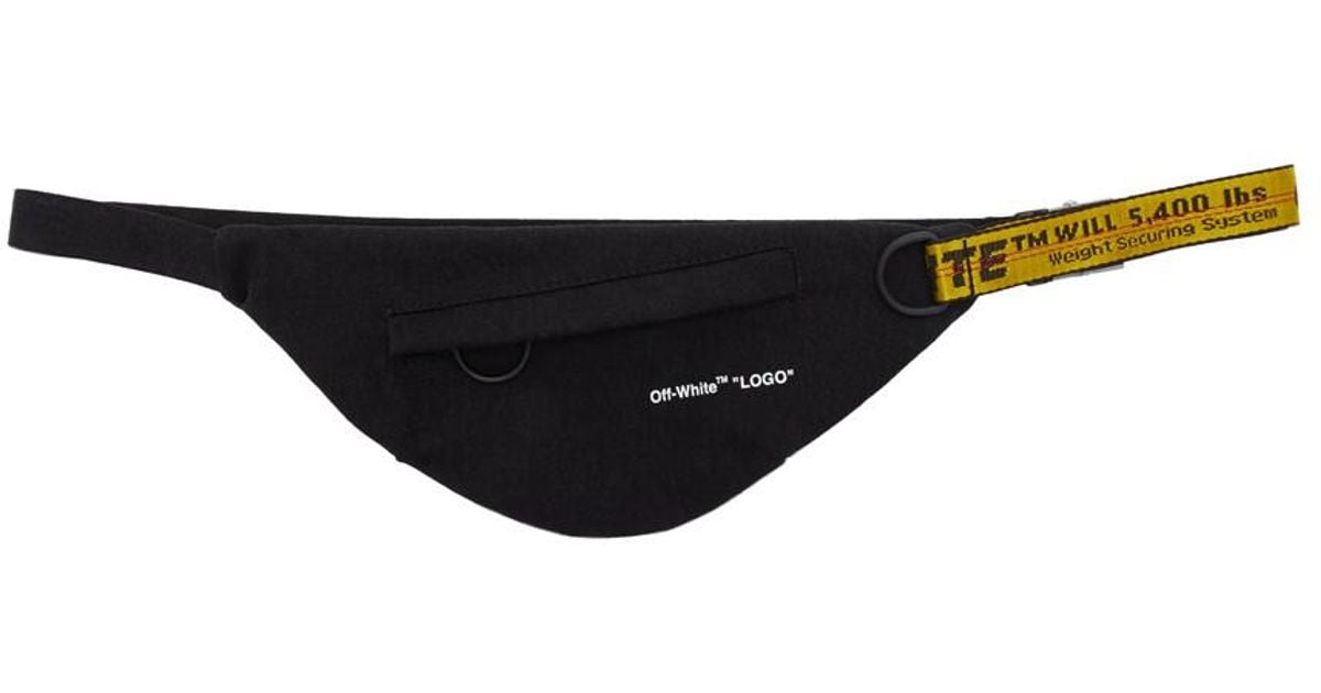 Off White c o Virgil Abloh Black Denim Waist Bag Lyst