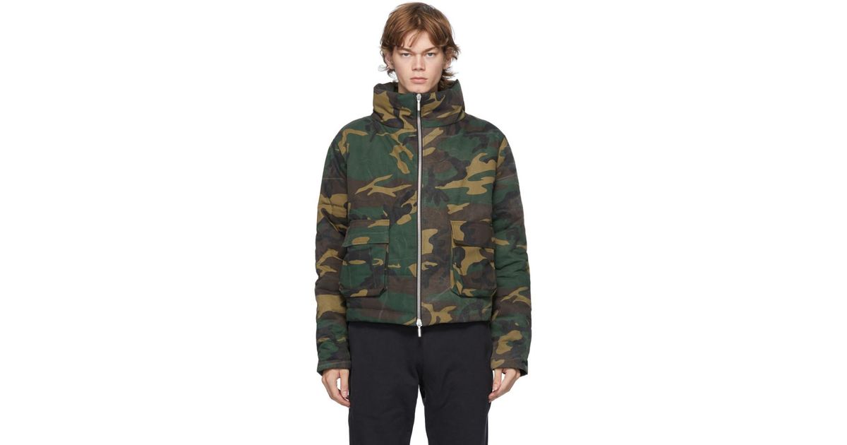 rhude camo jacket