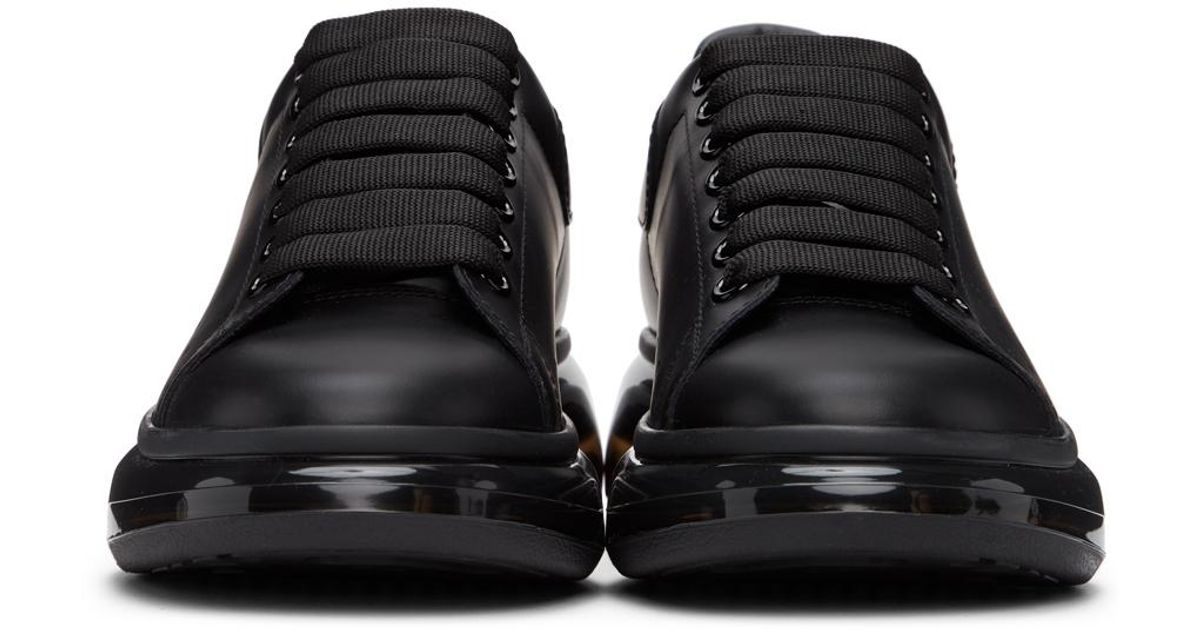 alexander mcqueen black transparent sole