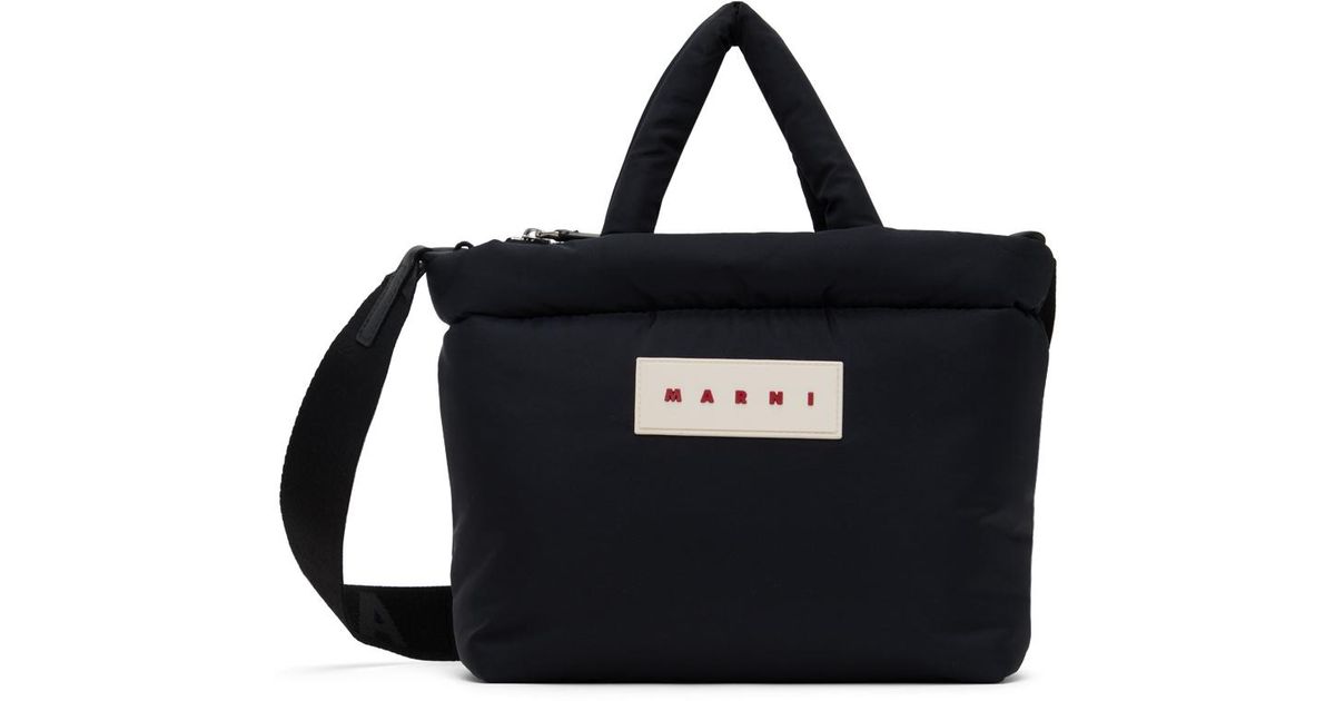 メンズ Marni Puff E/w トートバッグ ブラック | Lyst