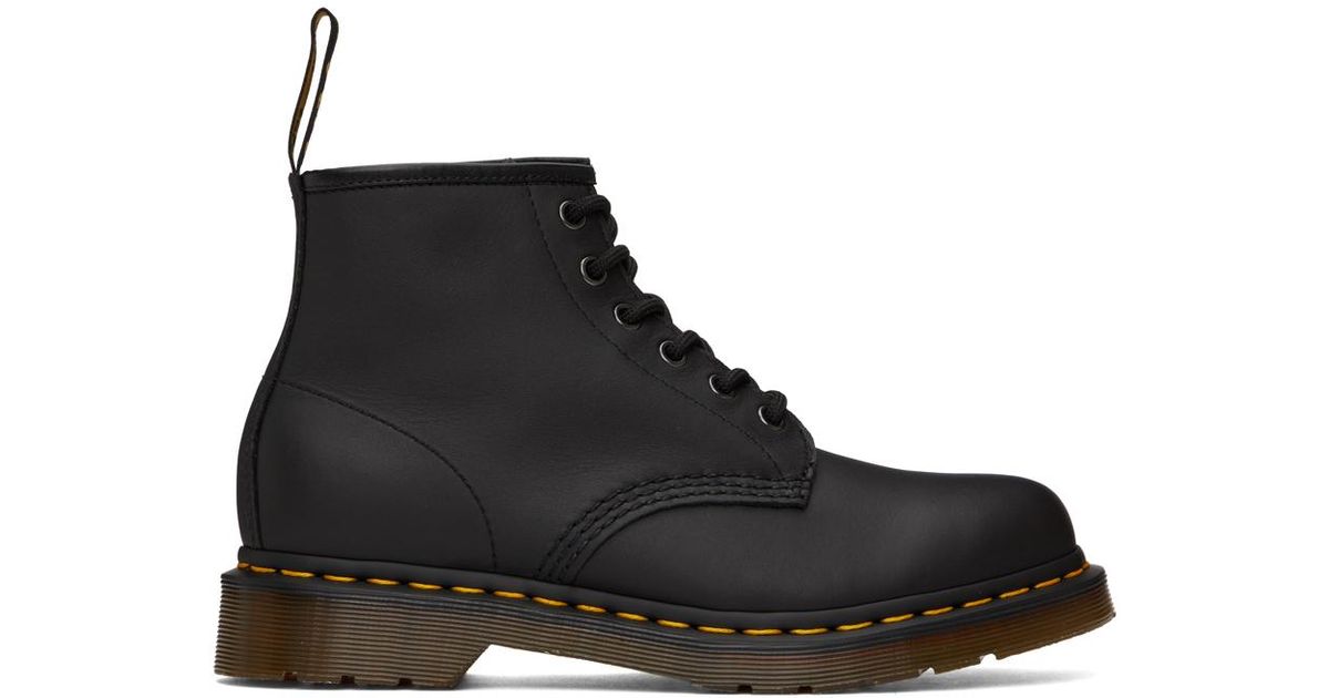 Black boots yellow stitching best sale