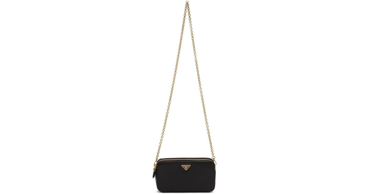 Prada Black Mini Bandoliera Bag Lyst Canada