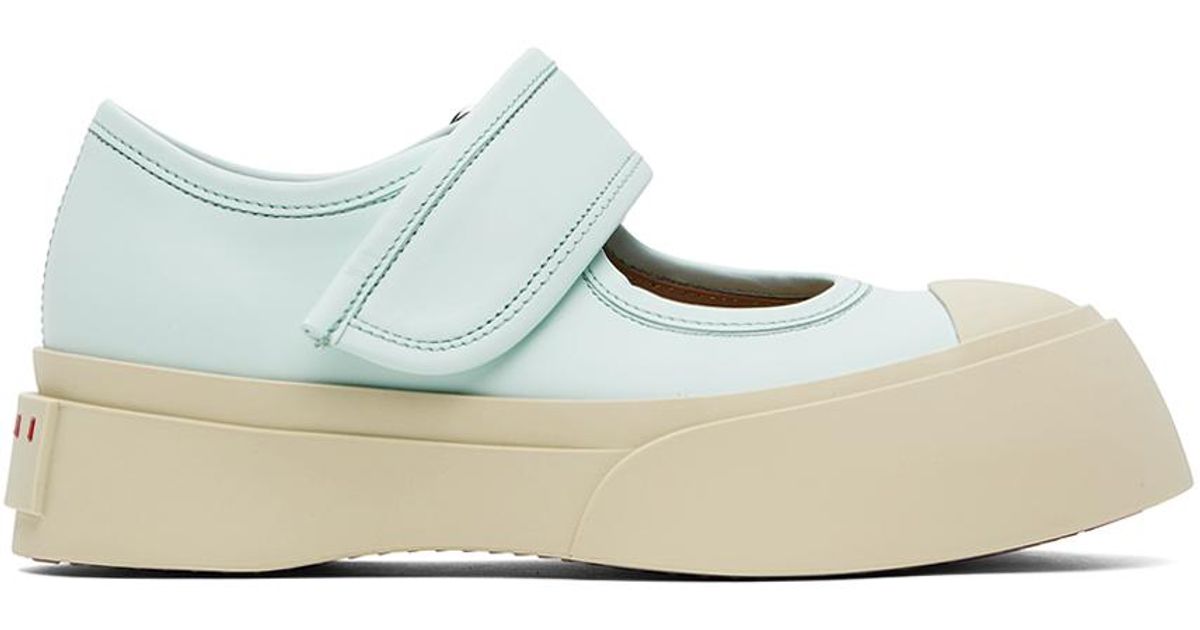 Marni ブルー Pablo メリージェーン フラットシューズ ブラック | Lyst