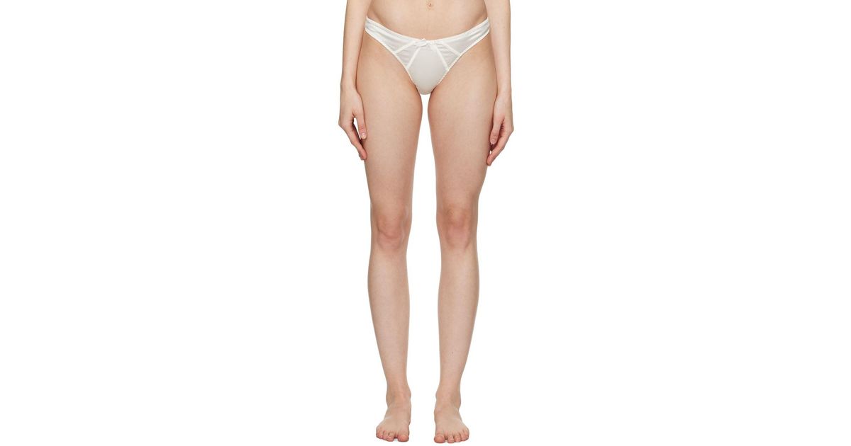 Agent Provocateur White Mercy Thong | Lyst