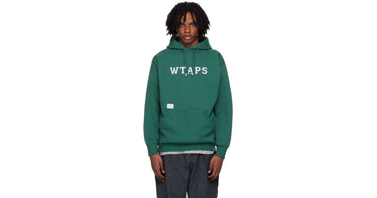 WTAPS Academy Hoodie in Green for Men | Lyst WTAPS Academy Hoodie in Green for Men | Lyst