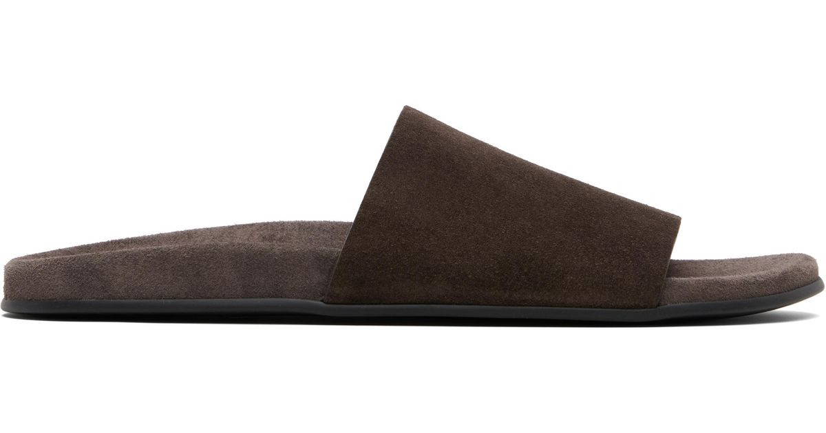 The Row Hugh Slides in Black for Men | Lyst UK