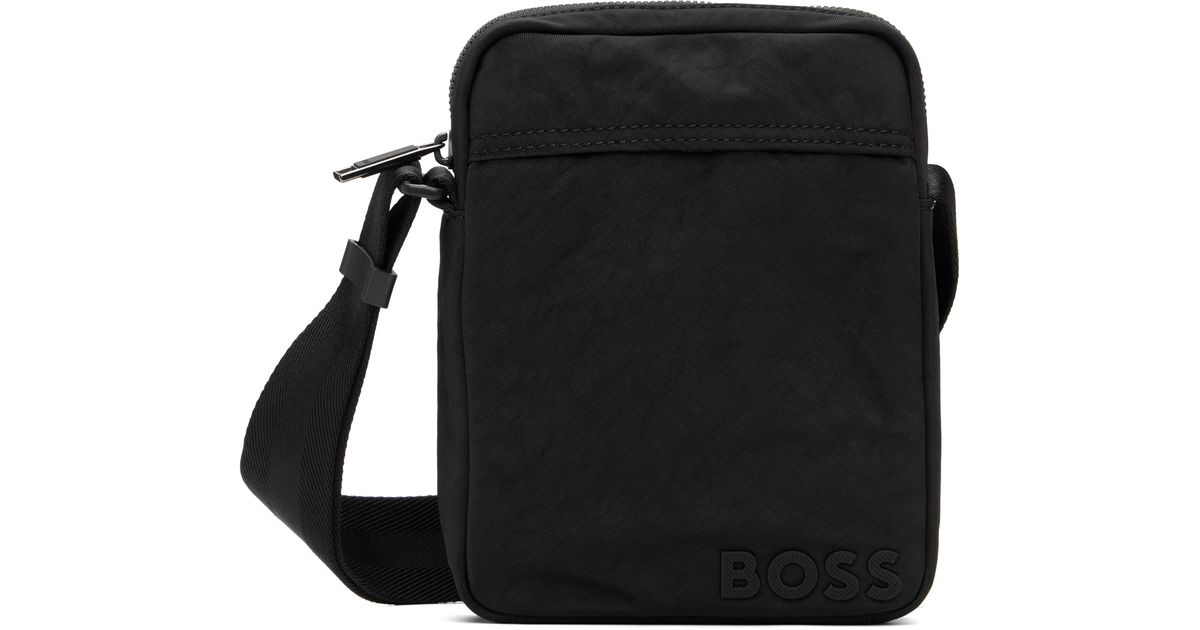 BOSS Bonded-Logo Bag in Black for Men | Lyst
