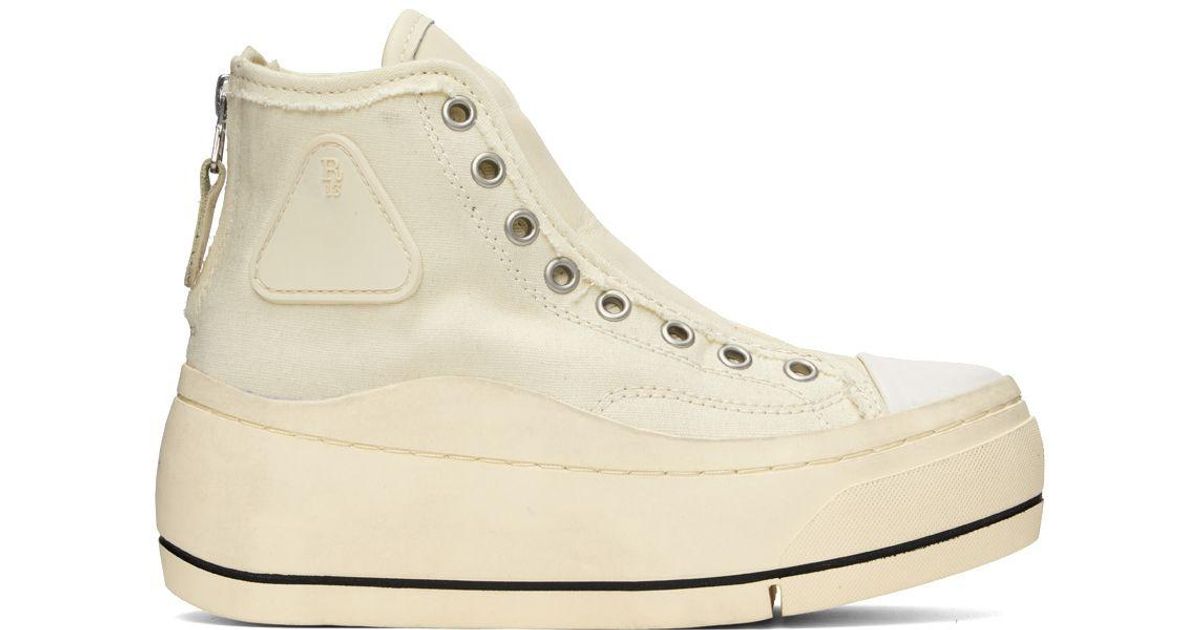 plain white high top sneakers