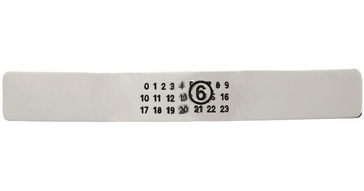 Maison Martin Margiela Silver Number barrette Maison Margiela Small Numbers Ring - Silver | Garmentory main image 4