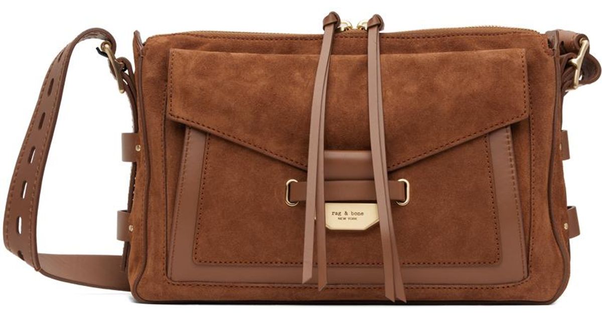 Rag Bone Brown Field Messenger Bag in Black Lyst UK
